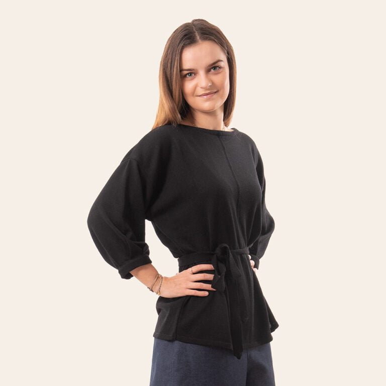 Black merino shirt