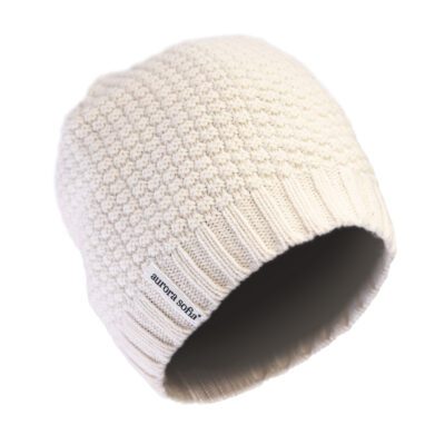 Classic white wool Beanie