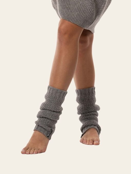 Grey leg warmers